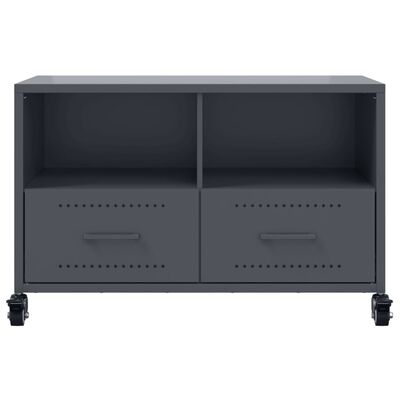 vidaXL Mueble de TV acero gris antracita 68x39x43,5 cm