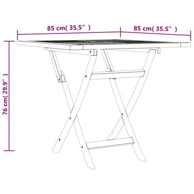 vidaXL Juego de comedor para jardín 5 piezas madera maciza de teca