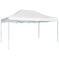 vidaXL Carpa plegable profesional acero blanco 3x4 m