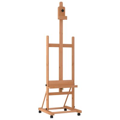 vidaXL Caballete de pintura madera maciza de haya 55x53,5x178 cm