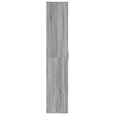 vidaXL Aparador alto madera de ingeniería gris Sonoma 60x35x180 cm