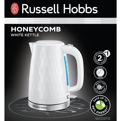 Russell Hobbs Hervidor eléctrico Honeycomb blanco