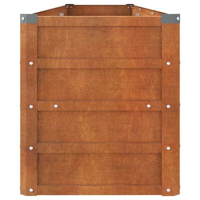 vidaXL Arriate oxidado de acero corten 240x40x45 cm