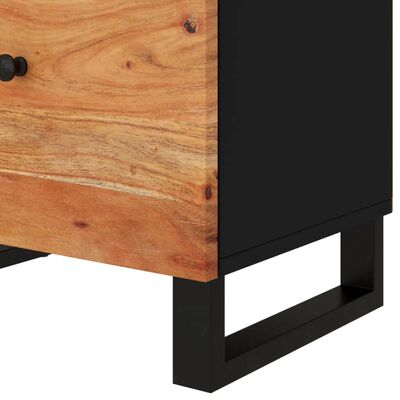 vidaXL Mesita de noche madera acacia madera contrachapada 50x33x60 cm