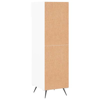 vidaXL Mueble zapatero madera contrachapada blanco brillo 30x35x105 cm