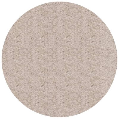 vidaXL Alfombra peluda de pelo largo moderna PAMPLONA beige Ø 200 cm