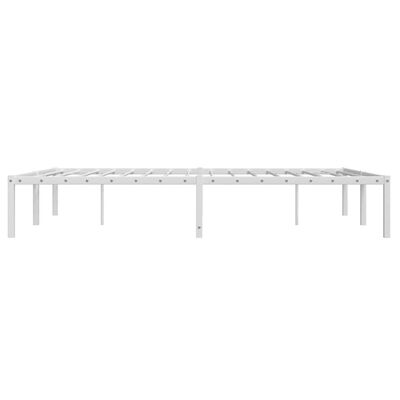 vidaXL Estructura de cama de metal blanca 140x200 cm