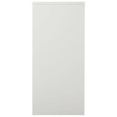 vidaXL Armario con puerta corredera gris claro acero 90x40x90 cm