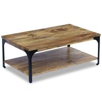 vidaXL Mesa de centro madera de mango 100x60x38 cm