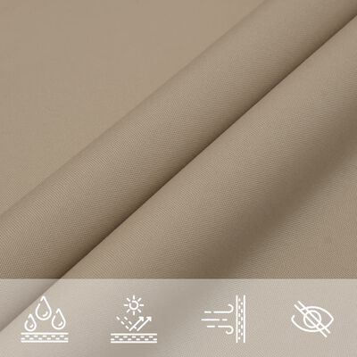 vidaXL Toldo de vela cuadrado tela Oxford gris taupe 2x2 m