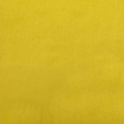 vidaXL Sofá cama sin colchón terciopelo amarillo 80x200 cm