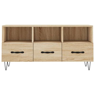 vidaXL Mueble de TV madera de ingeniería roble Sonoma 102x36x50 cm