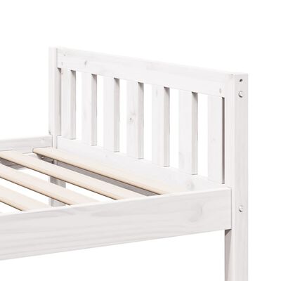 vidaXL Cama para niños sin colchón madera maciza pino blanca 75x190 cm