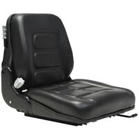 vidaXL Asiento de carretilla elevadora y tractor respaldo ajustable