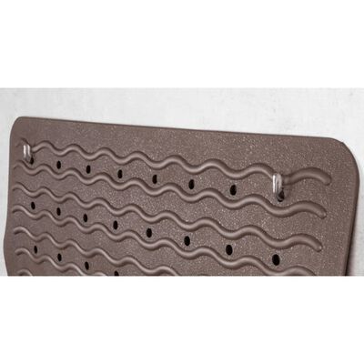 RIDDER Alfombrilla baño antideslizante Playa 80x38 cm negra 68310