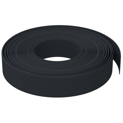 vidaXL Borduras de jardín 4 uds polietileno negro 10 m 10 cm