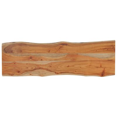 vidaXL Tablero rectangular madera de acacia borde vivo 110x40x2,5 cm