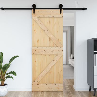 vidaXL Puerta NARVIK madera maciza pino 95x210 cm