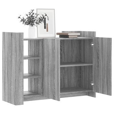 vidaXL Aparador madera de ingeniería gris Sonoma 100x35x75 cm