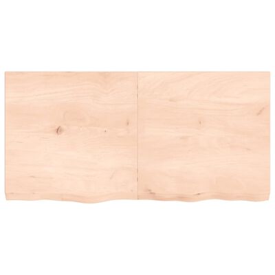 vidaXL Tablero de mesa madera maciza roble sin tratar 120x60x(2-6) cm