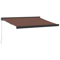 vidaXL Toldo retráctil manual marrón 300x250 cm