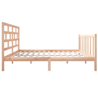 vidaXL Estructura de cama madera maciza de pino 120x190 cm