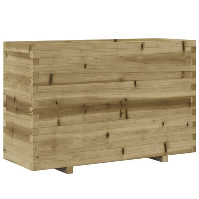 vidaXL Jardinera madera de pino impregnada 110x40x72,5 cm