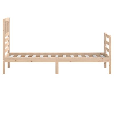 vidaXL Estructura de cama madera maciza 100x200 cm