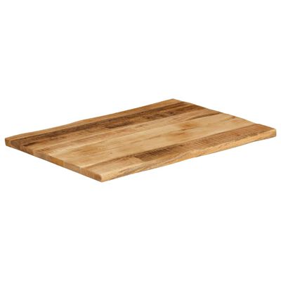 vidaXL Tablero de mesa borde natural madera maciza mango 70x60x2,5 cm