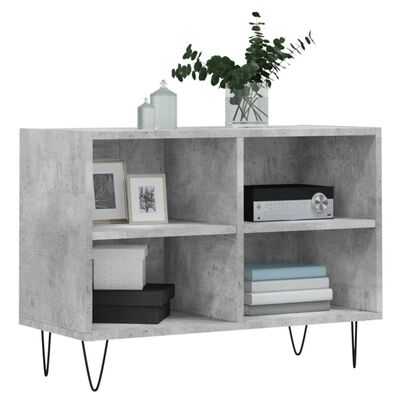 vidaXL Mueble de TV madera de ingeniería gris hormigón 69,5x30x50 cm