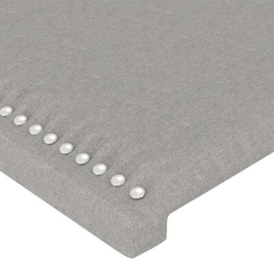 vidaXL Cabecero de tela gris claro 90x5x78/88 cm