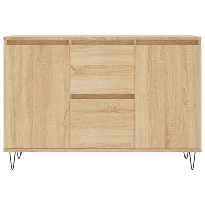 vidaXL Aparador de madera de ingeniería roble Sonoma 104x35x70 cm