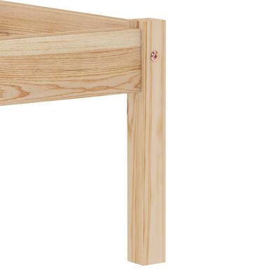 vidaXL Estructura de cama sin colchón madera maciza de pino 160x200 cm