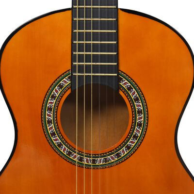 vidaXL Set de guitarra clásica para principiantes 8 pzas 1/2 34"