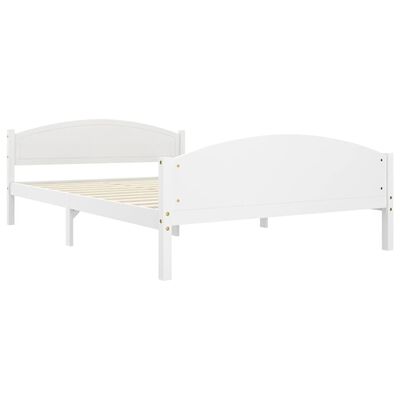 vidaXL Estructura de cama sin colchón madera de pino blanco 140x200 cm