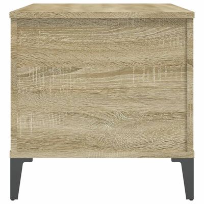 vidaXL Mesa de centro madera contrachapada roble Sonoma 90x44,5x45 cm