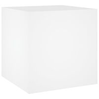 vidaXL Jardinera de madera contrachapada blanco 40x40x40 cm