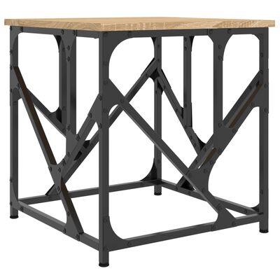 vidaXL Mesa de centro madera de ingeniería roble Sonoma 45x45x47,5 cm