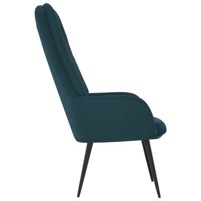 vidaXL Sillón de relax de terciopelo azul