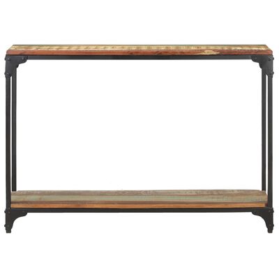 vidaXL Mesa consola de madera maciza reciclada 110x30x75 cm