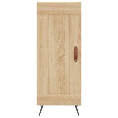 vidaXL Aparador de madera contrachapada roble Sonoma 34,5x34x180 cm