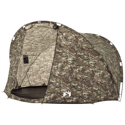 vidaXL Tienda de pesca para 5 personas impermeable camuflaje