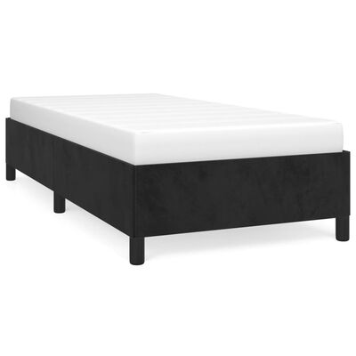 vidaXL Estructura de cama sin colchón terciopelo negro 100x200 cm