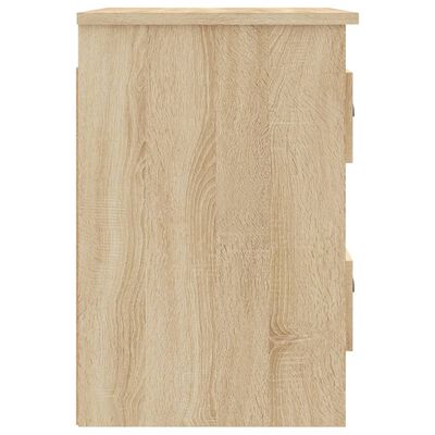 vidaXL Mesita de noche de pared 2 uds color roble Sonoma 41,5x36x53 cm