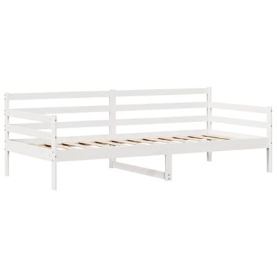 vidaXL Sofá cama con cajones madera maciza de pino 90x200 cm