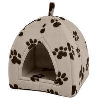 vidaXL Cama cubo para gatos tamaño L beige