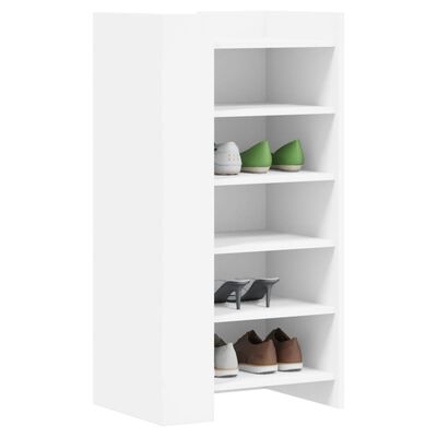 vidaXL Mueble zapatero madera de ingeniería blanco 52x37,5x100 cm