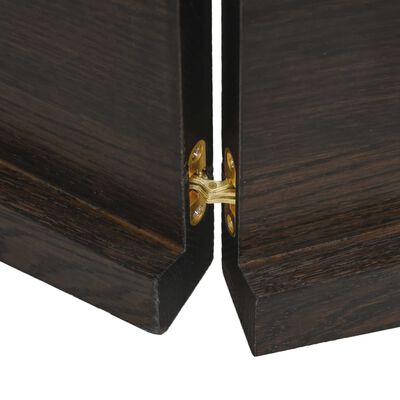 vidaXL Encimera de baño madera tratada marrón oscuro 180x60x(2-4) cm