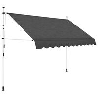 vidaXL Toldo retráctil de operación manual antracita 250 cm