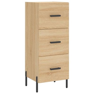 vidaXL Aparador de madera contrachapada roble Sonoma 34,5x34x180 cm